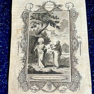 Print from 1800s Bible Brown Newcastle
